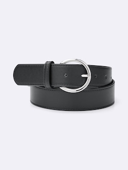 Circle Buckle Wide Belt