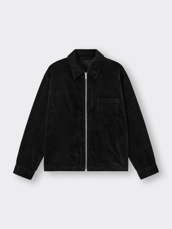 Corduroy Zip-Up Shirt