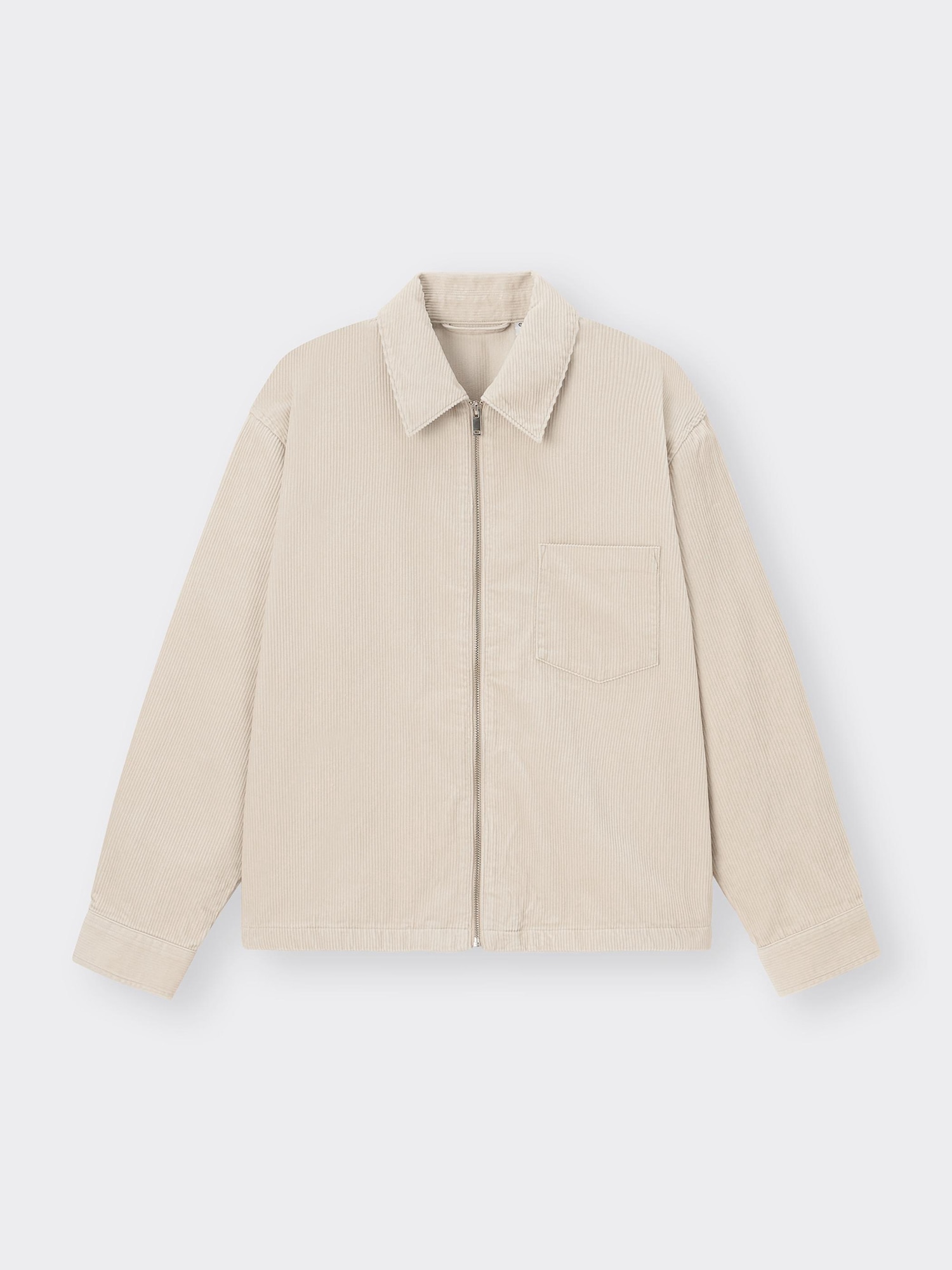 Corduroy Zip-Up Shirt | GU US