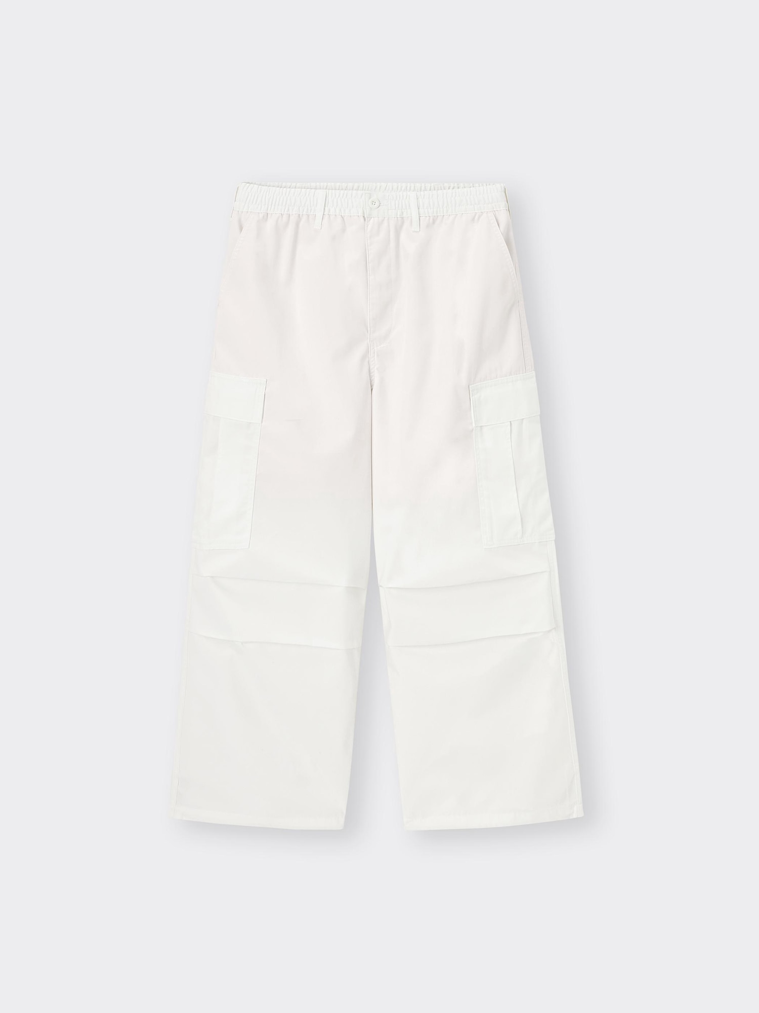 muguet side tuck long pants White Mサイズ D86915s.jpg