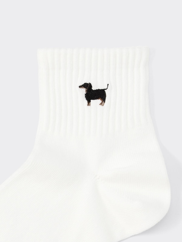 Ankle Socks Embroidery