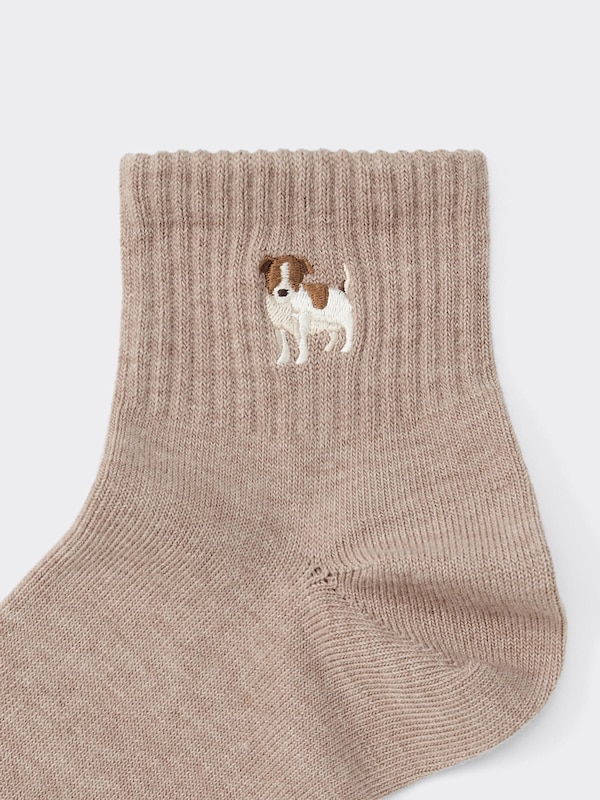 Ankle Socks Embroidery