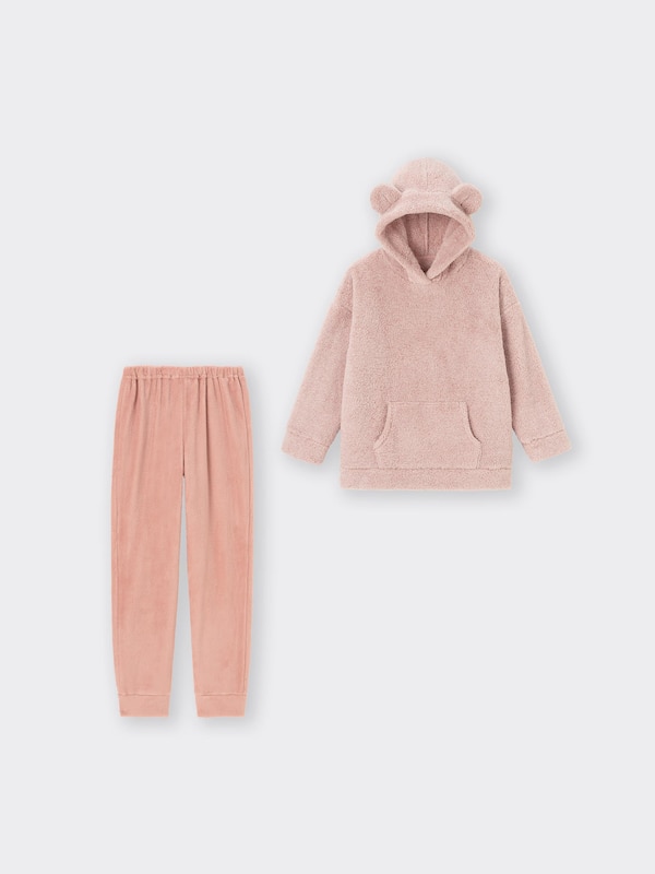Marshmallow Feel Hoodie Set Bear