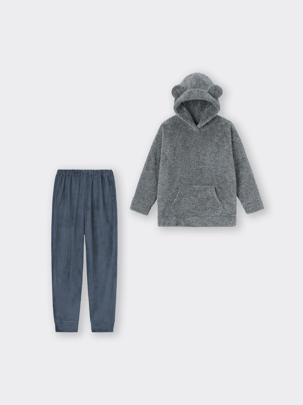 Marshmallow Feel Hoodie Set Bear