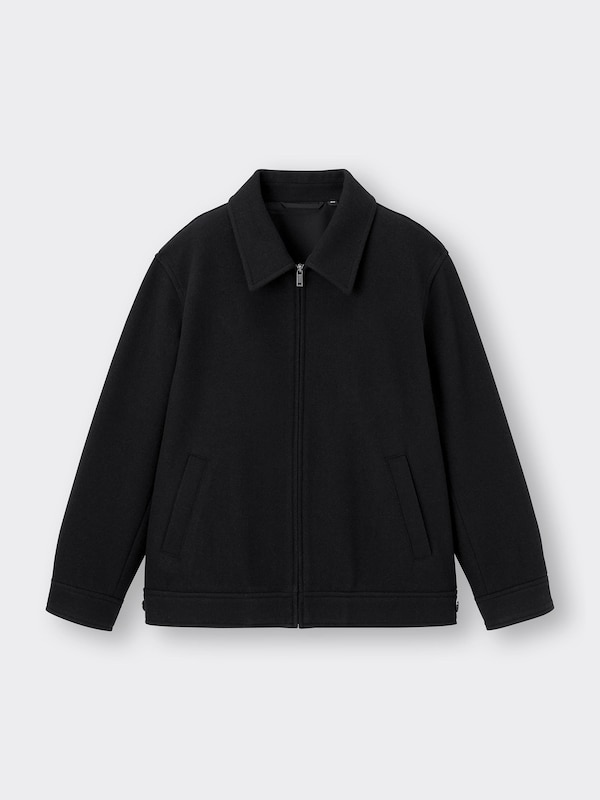 COZY MELTON Zip-Up Jacket