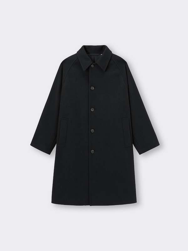 COZY MELTON Balmacaan Coat