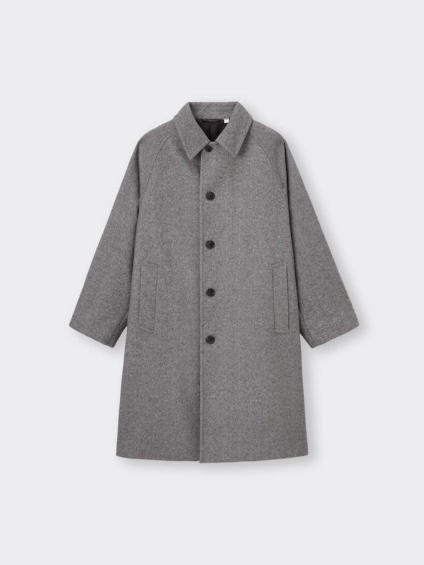 COZY MELTON Balmacaan Coat
