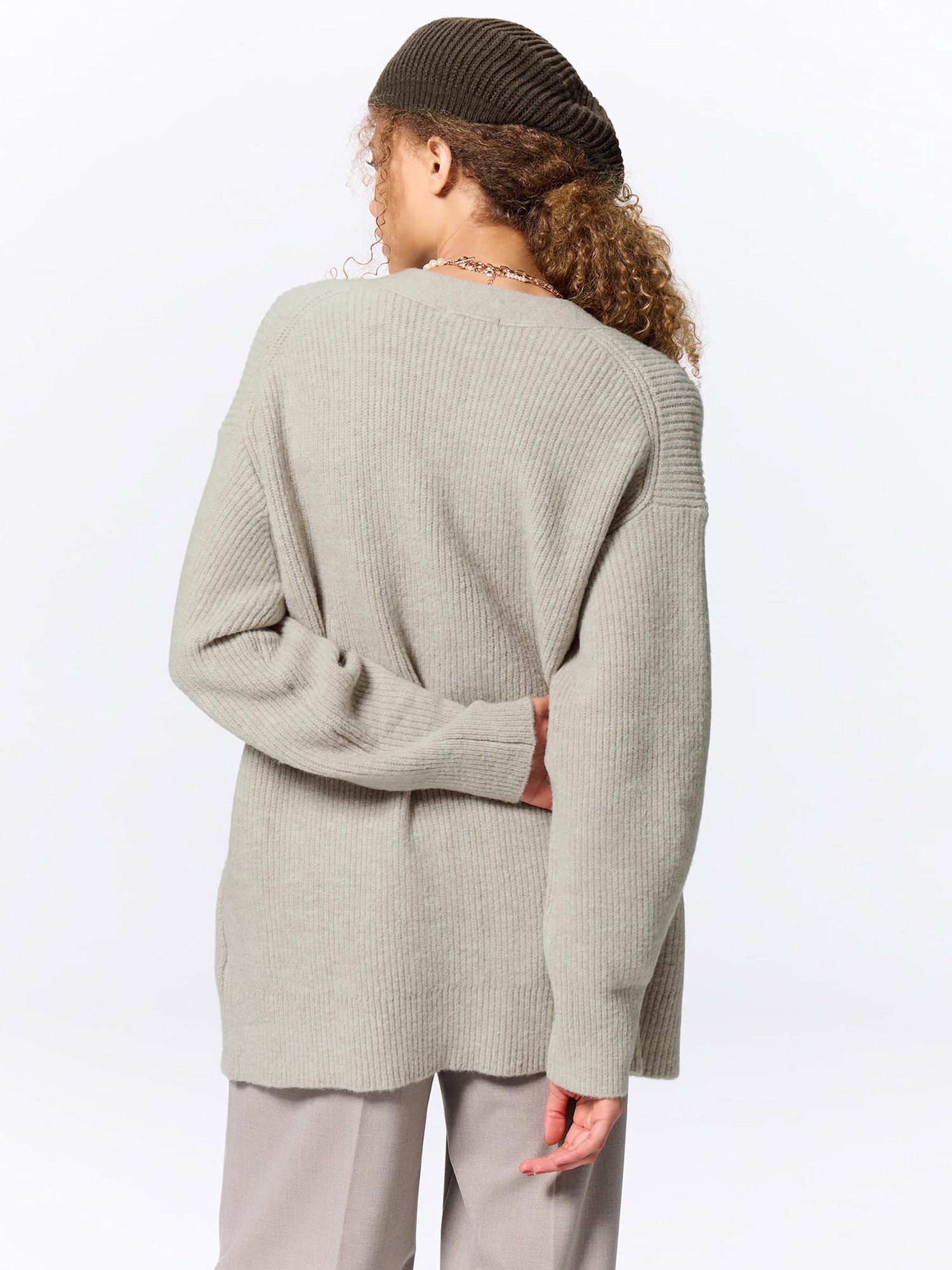 Puffy Touch Oversized Cardigan | GU US