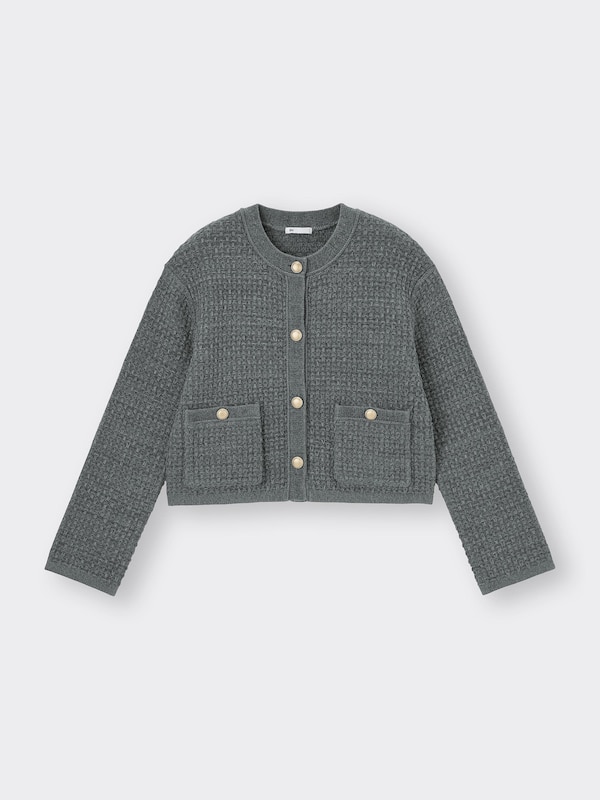 Double Pocket Knitted Jacket