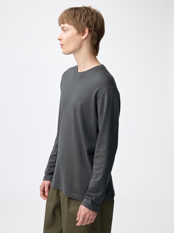 Soft Cottoncrew Neck T-Shirtlong Sleeve