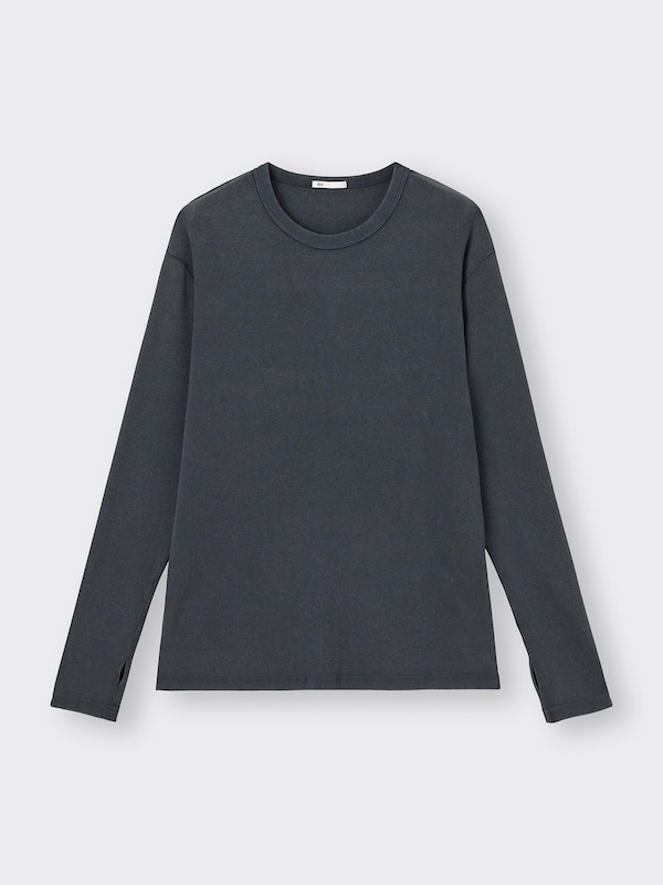 Washed Slim Fit T-Shirt Long Sleeve