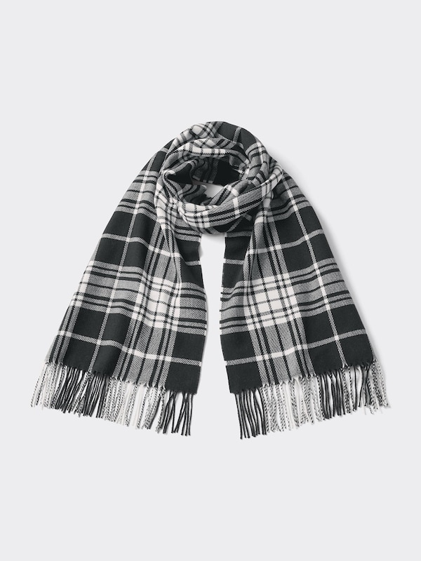 STYLE-HEAT Checked Scarf