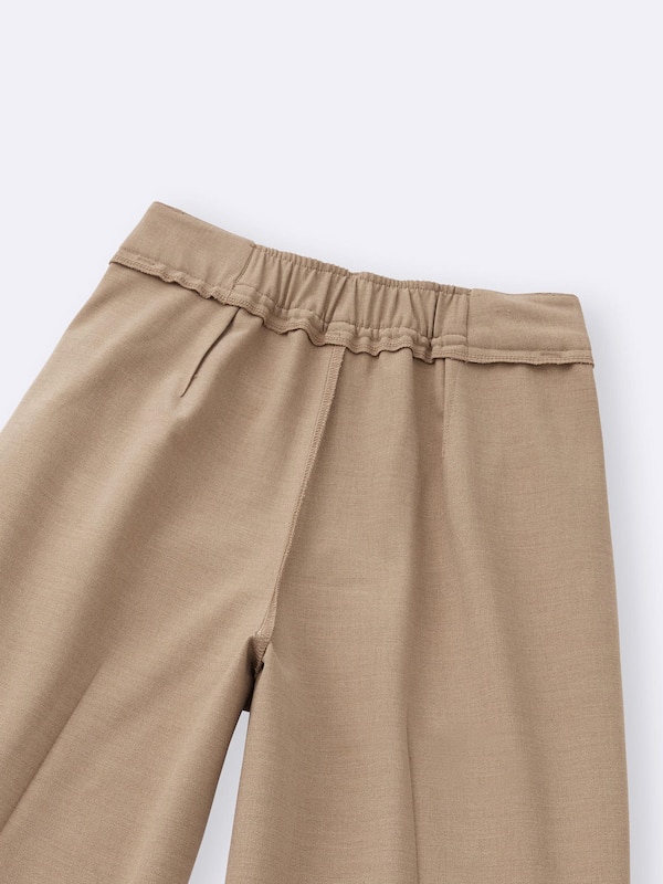 Pleated Wide-Leg Pants