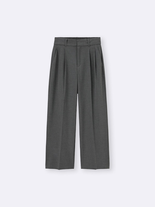 Pleated Wide-Leg Pants