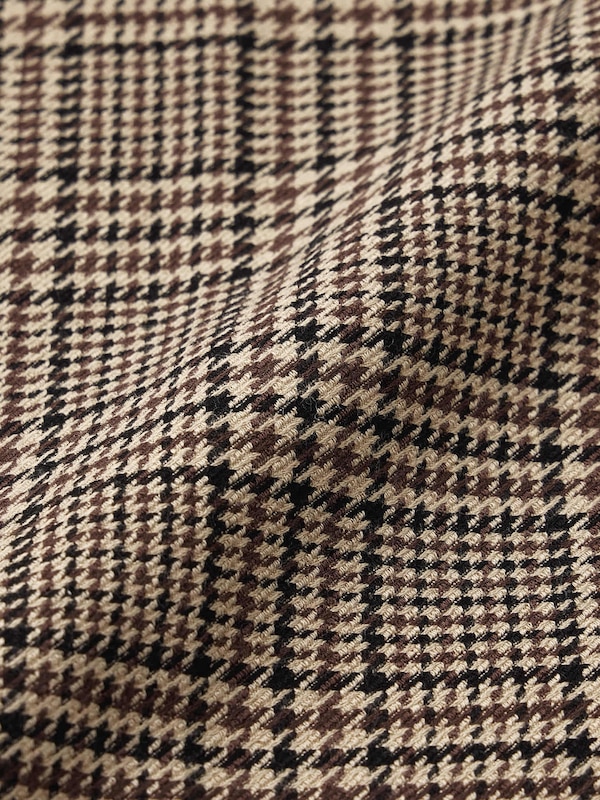 Tucked Wide Pants Checked