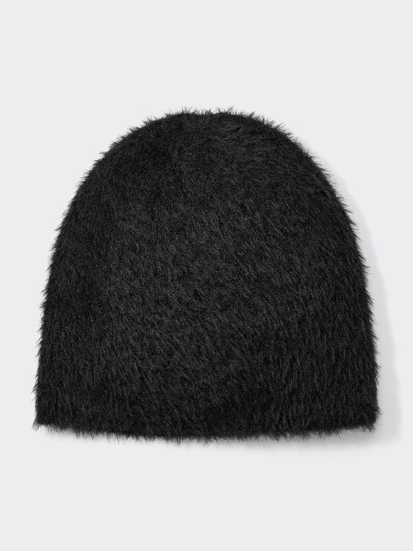 Feather Yarn Knitted Cap
