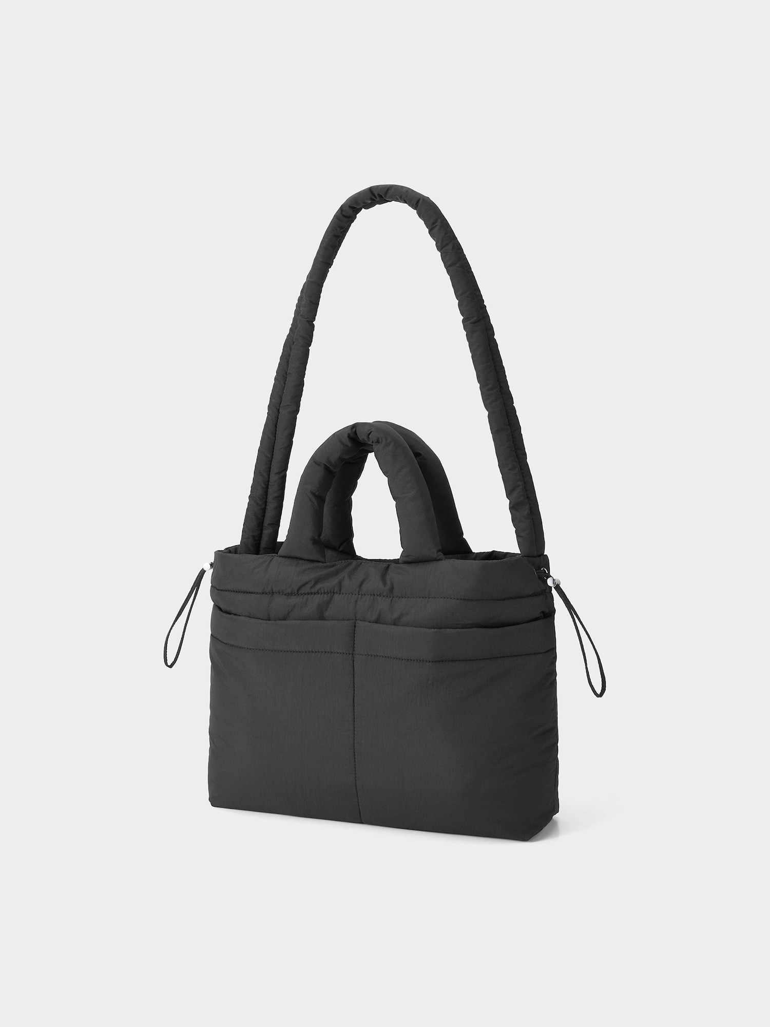 バッグ WANNA FOUNDATION NYLON PUFF SHOLDER BAG WANNA FOUNDATION】NYLON PUFF SHOLDER BAG - BLACK