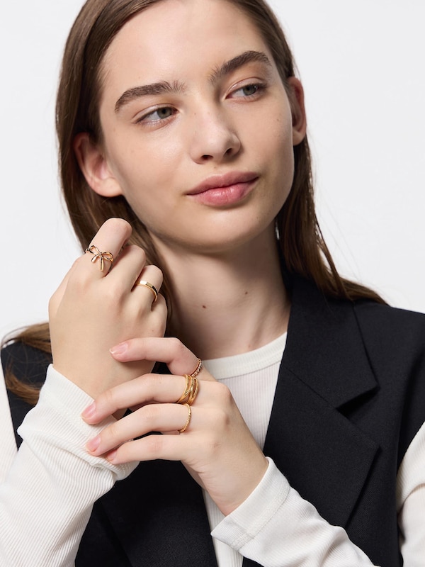 Metal Ribbon Ring 5-Pack