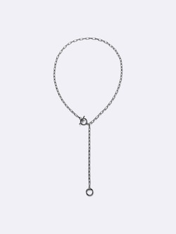 Lariat Chain Circle Necklace
