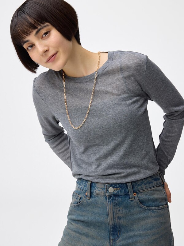 Lariat Chain Circle Necklace