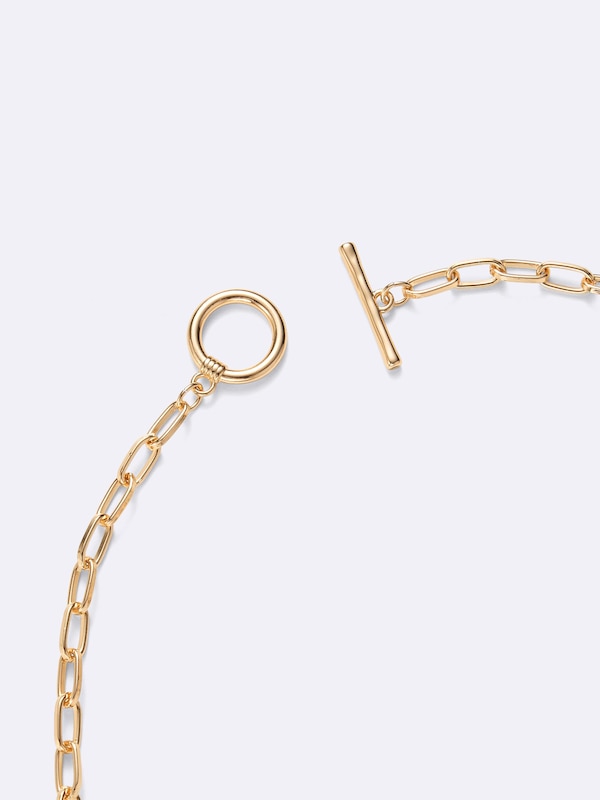 Lariat Chain Circle Necklace