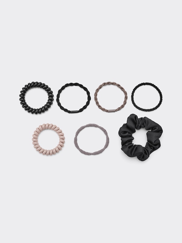 Satin Scrunchie& Hair Tie 7-Pack