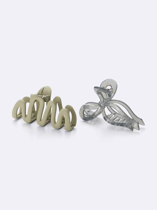 Ribbon Hair Clip 2-Pack