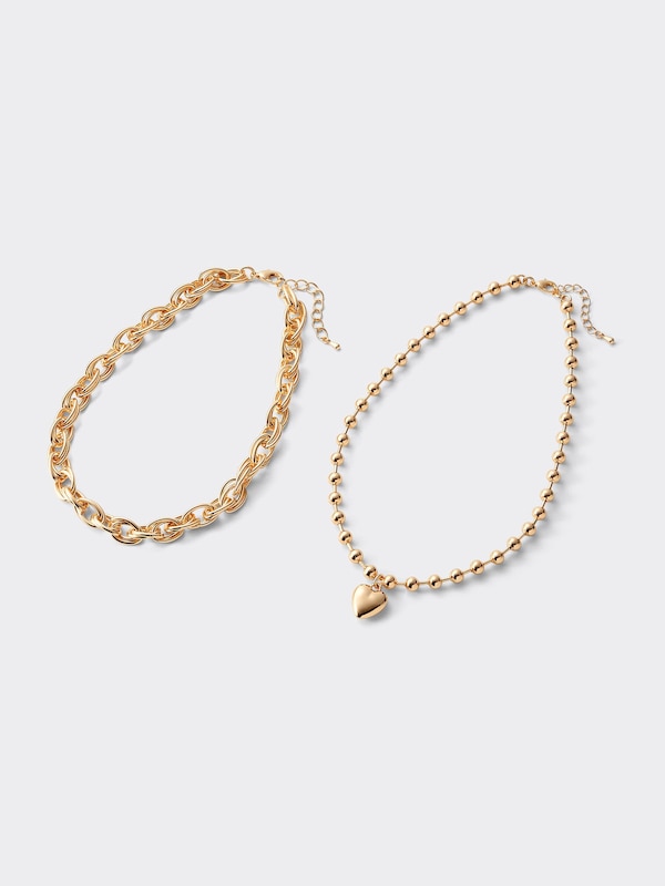 Heart Motif Volume Necklace