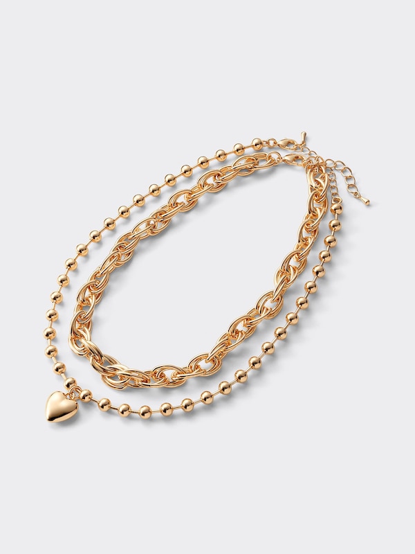 Heart Motif Volume Necklace