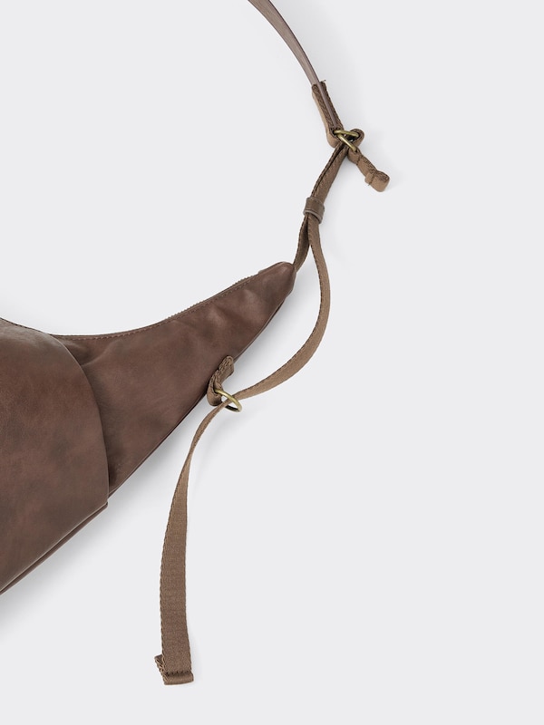 Vintage Effect Crossbody Bag