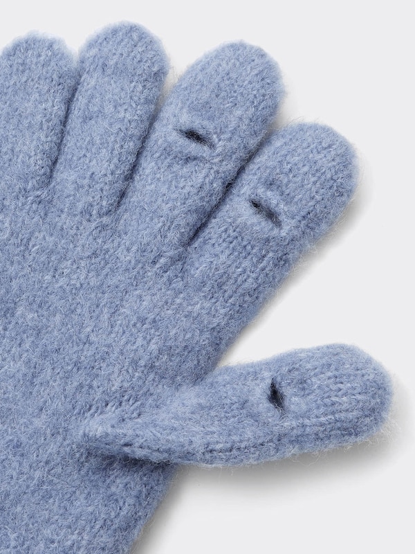 Puffy Touch Knitted Gloves