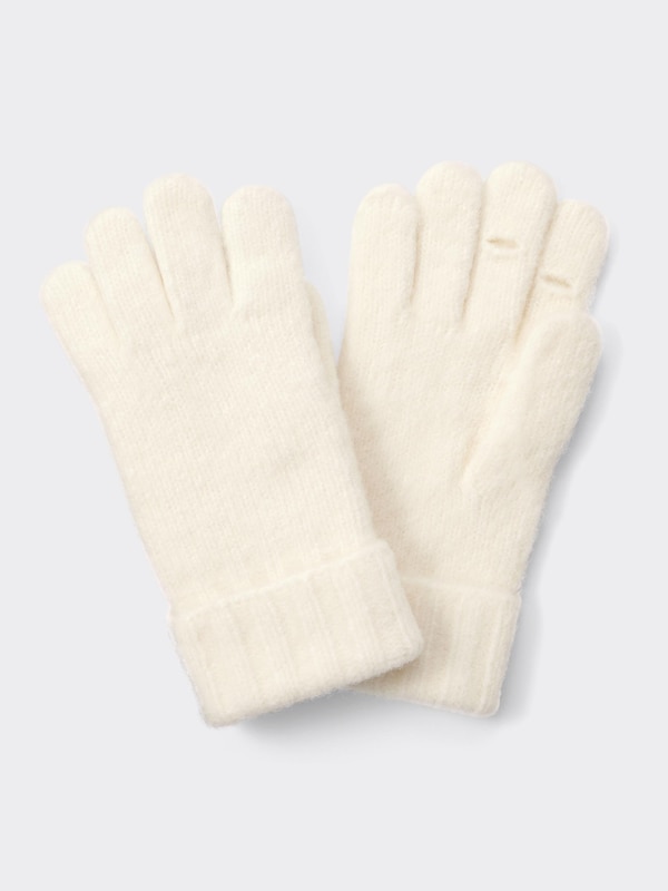 Puffy Touch Knitted Gloves