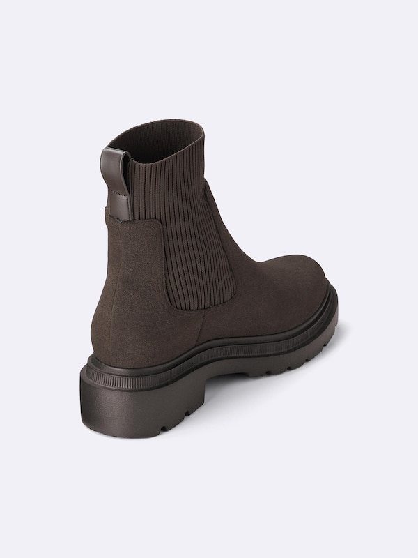 Ribbed Knitted Sock Boots