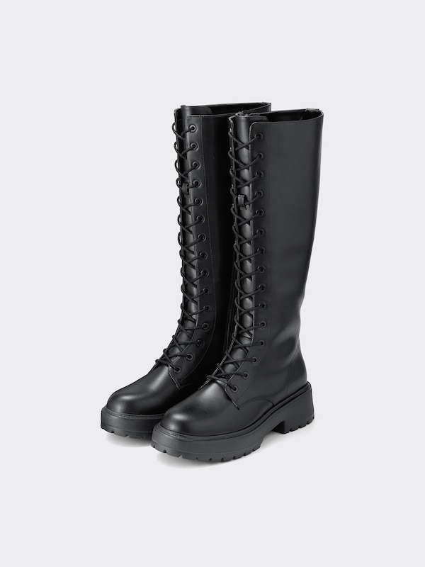 Lace Up Long Boots