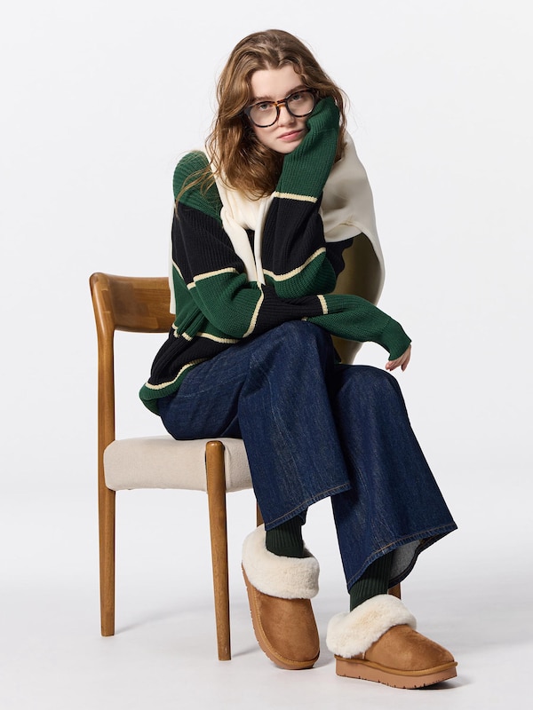 Warm Faux Mouton Slippers