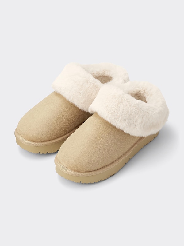 Warm Faux Mouton Slippers