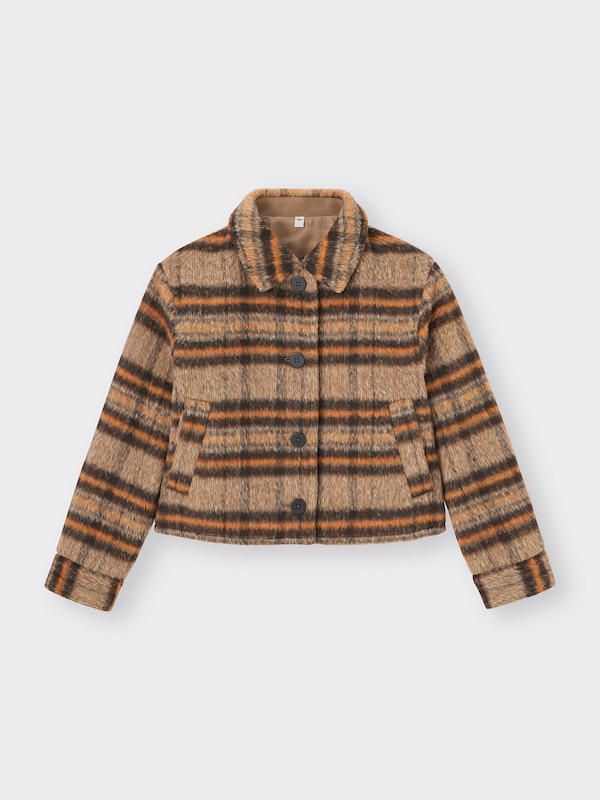 Shaggy Checked Jacket