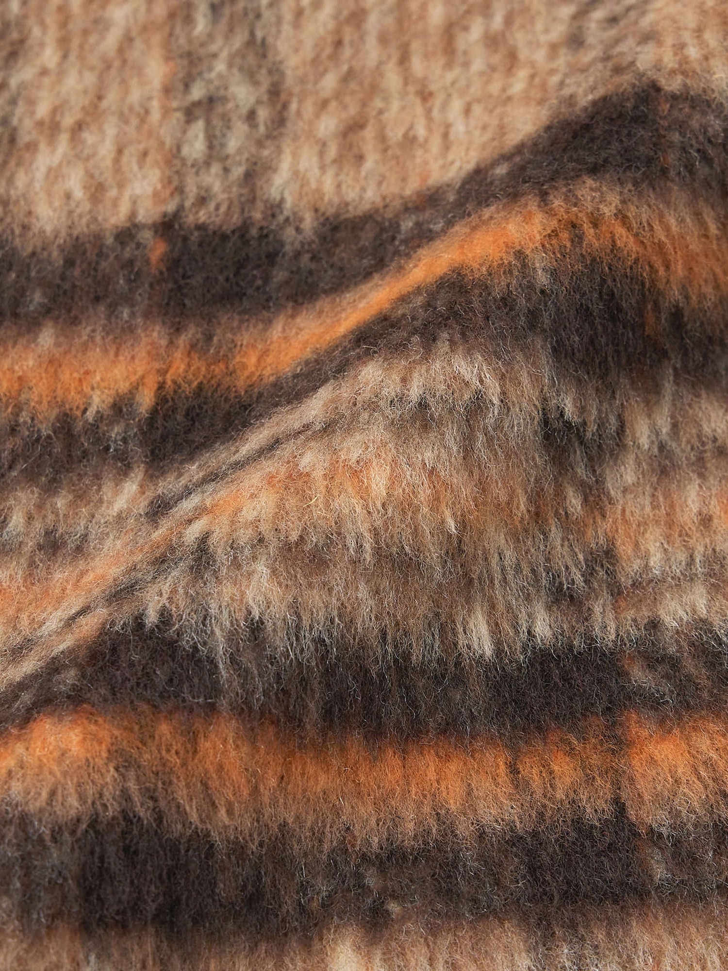 Shaggy Checked Jacket | GU US