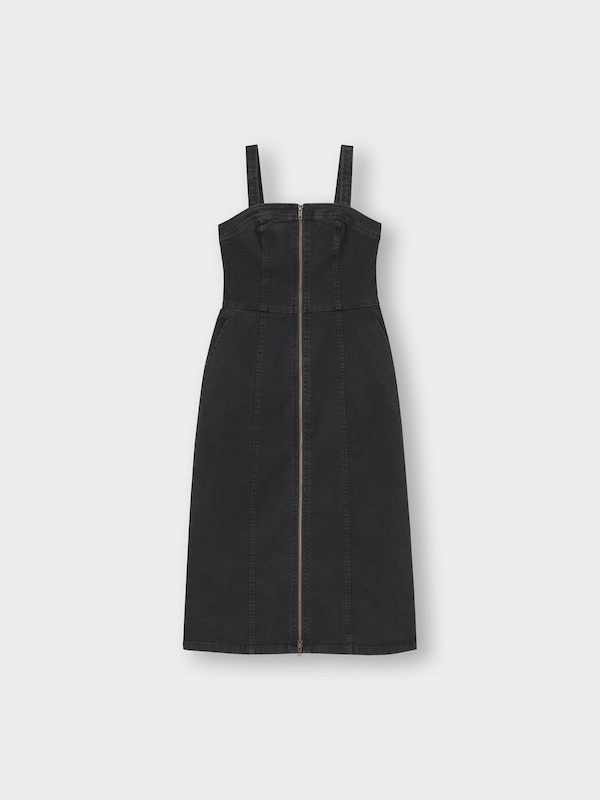 Denim Front Zip Dress