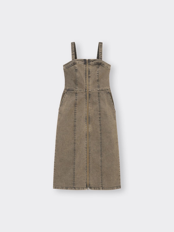 Denim Front Zip Dress