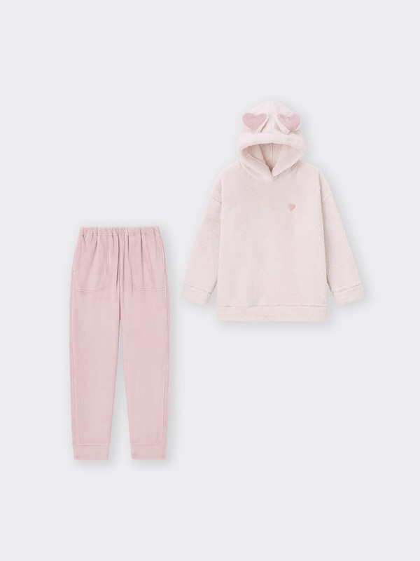 Marshmallow Feel Hoodie Set Heart