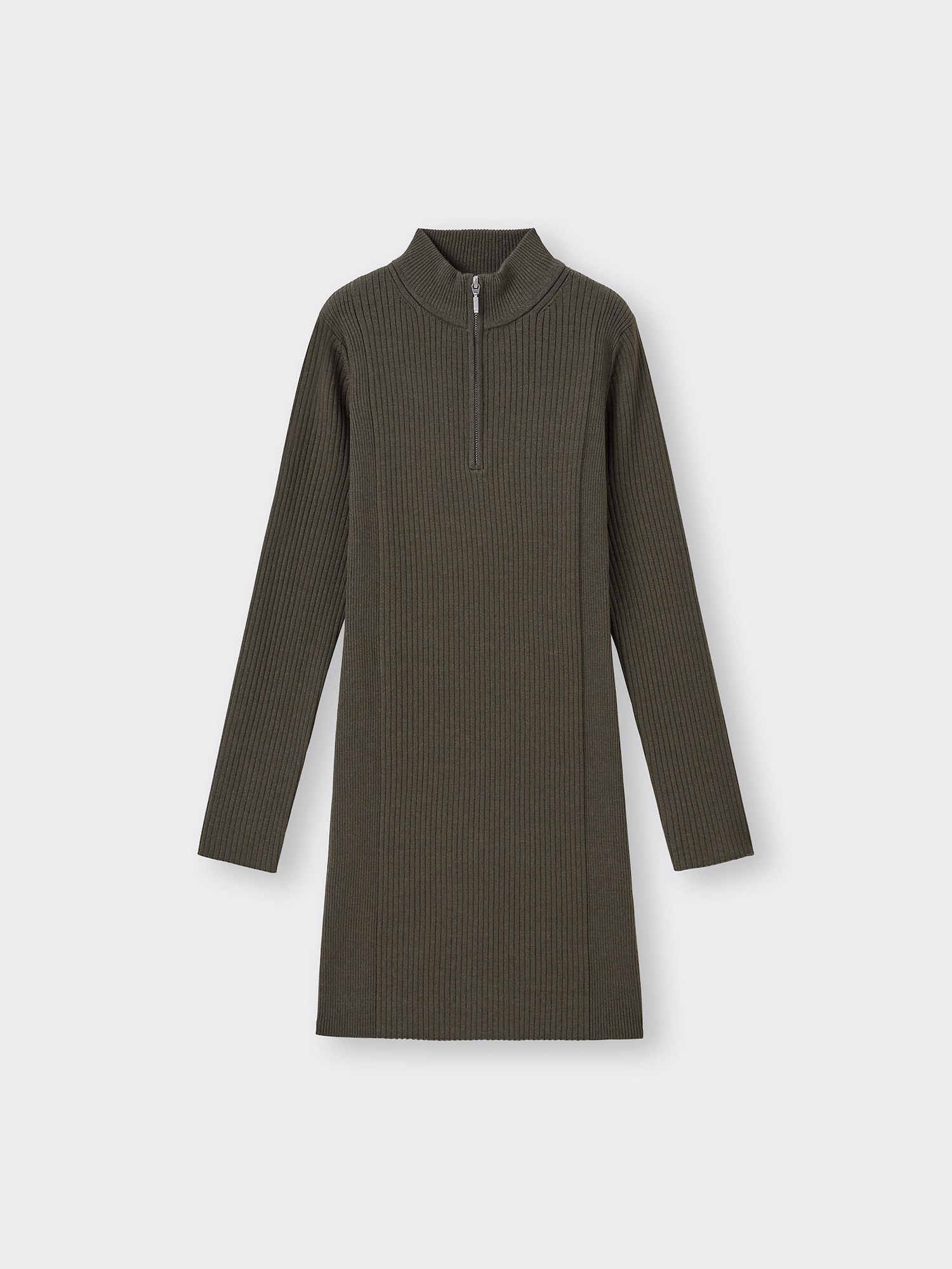 Her lip to Half Zip Knit Mini Dress Mサイズ Half Zip Knit Mini Dress（ワンピース）｜Her lip to（ハー