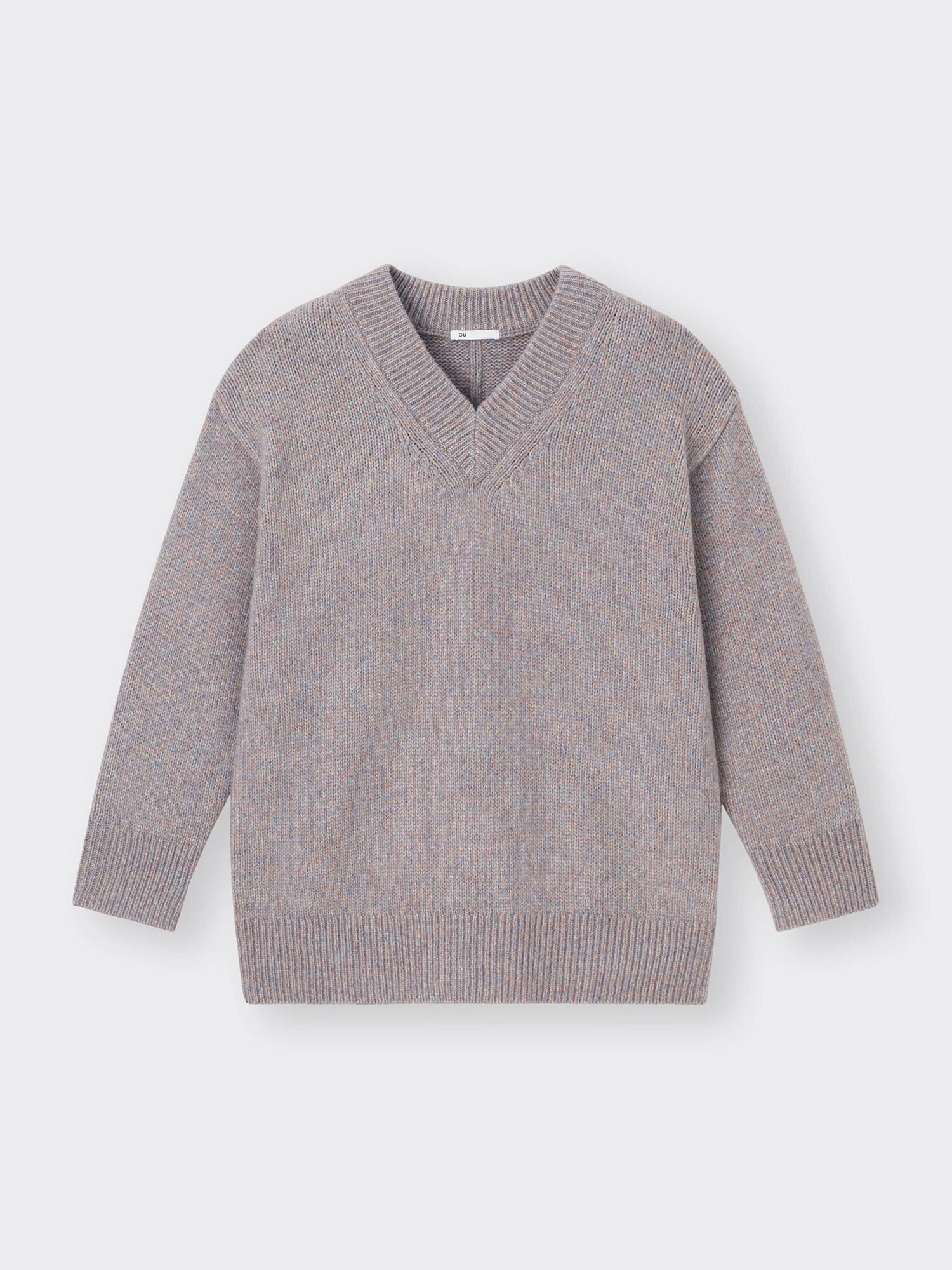 Melange V Neck Sweater | GU US
