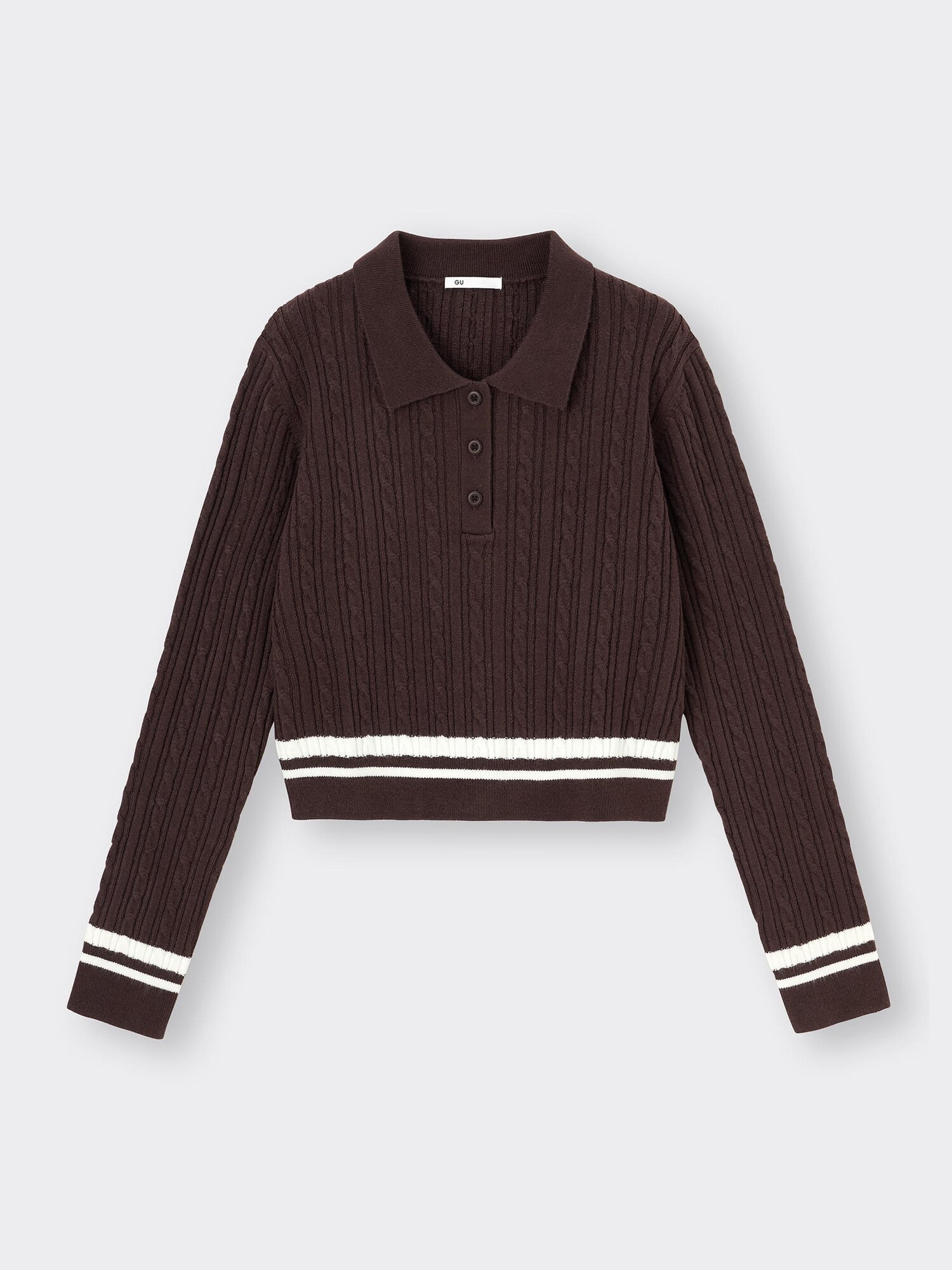 【美品】Used Wool Knit Polo ケーブル ニットポロ ブラック POLO ラルフローレン サマーニット コットンケーブルニット