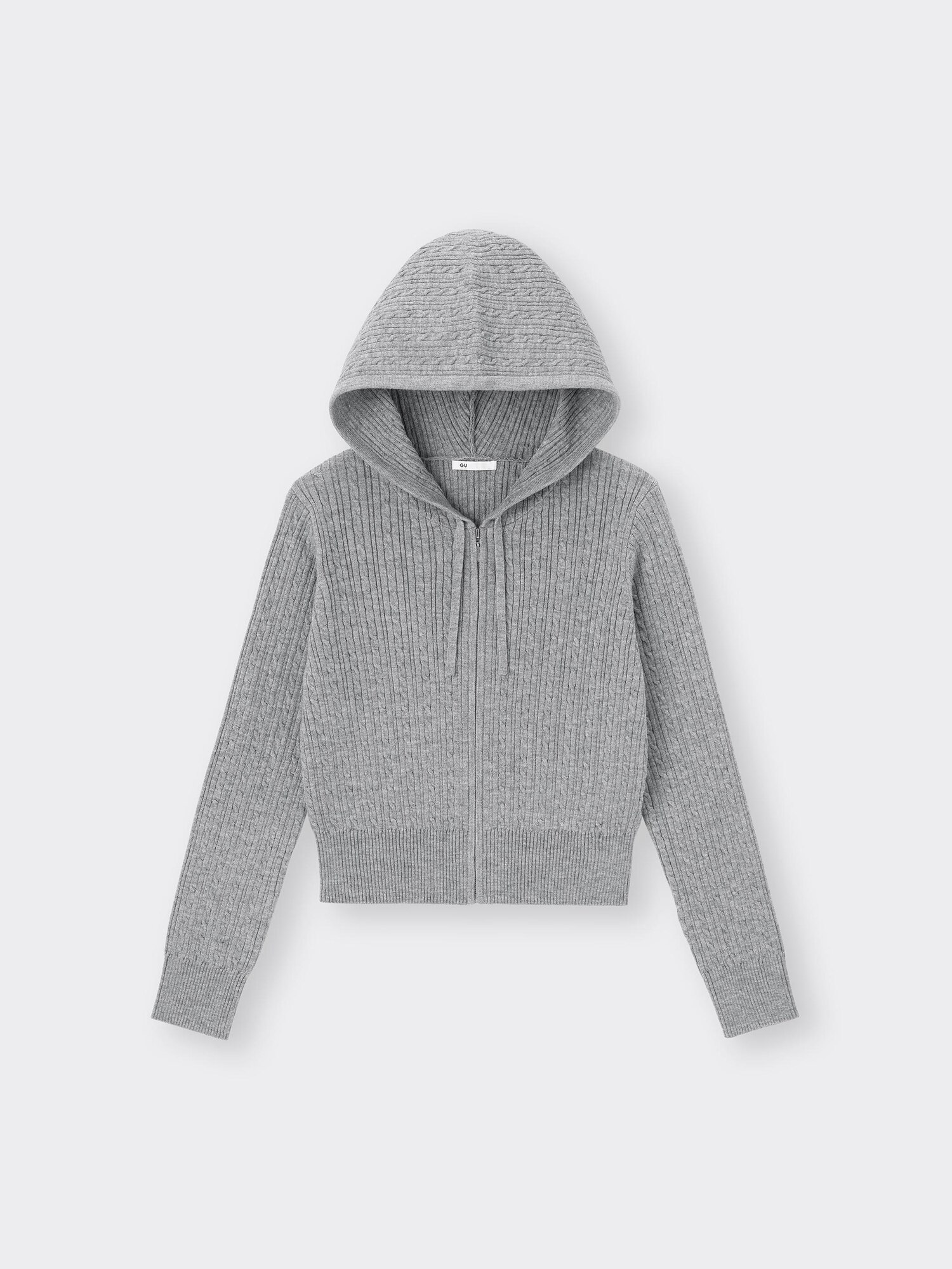 Cable Full-Zip Hoodie | GU US