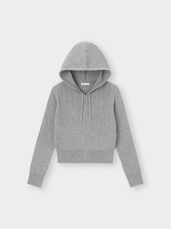 Cable Full-Zip Hoodie