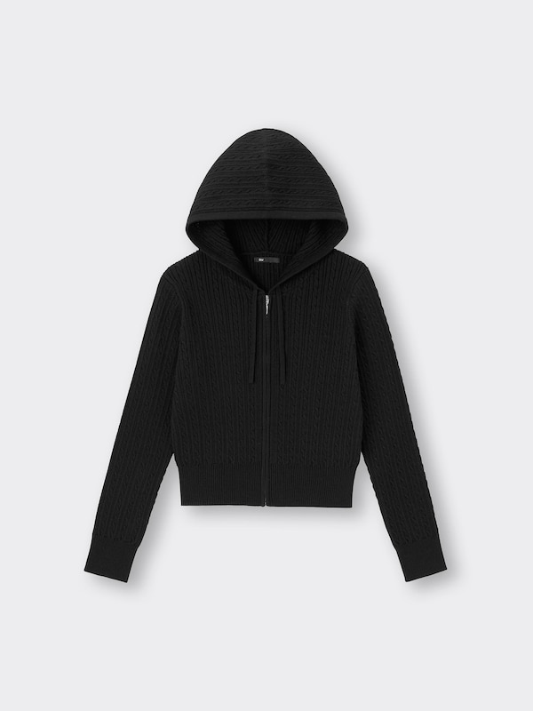 Cable Full-Zip Hoodie