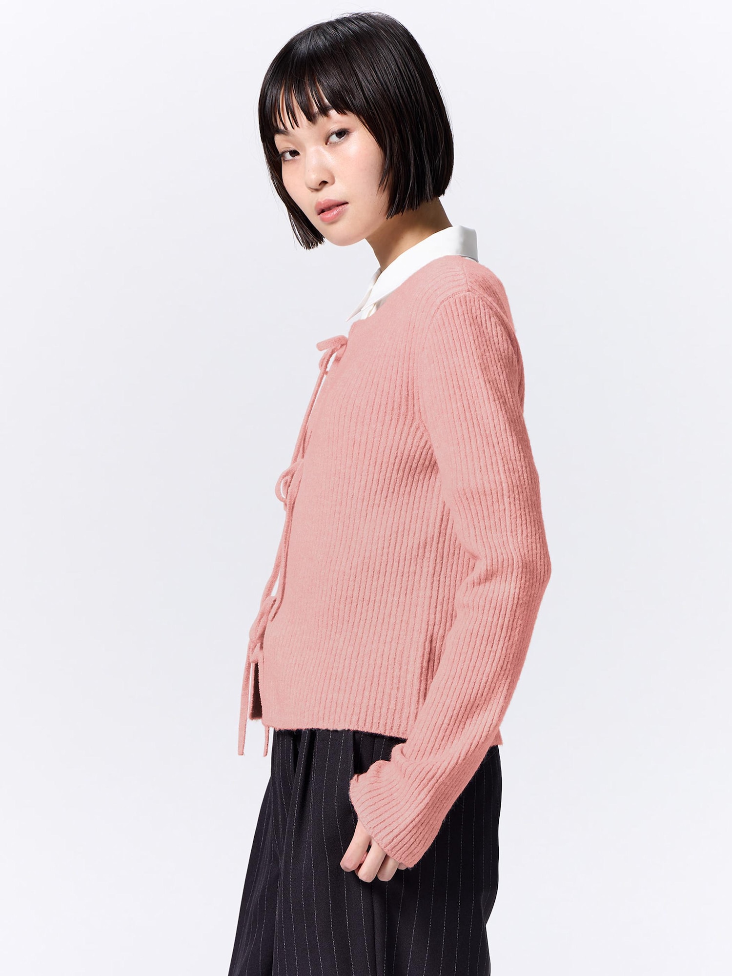 Front Ribbon Cardigan | GU US