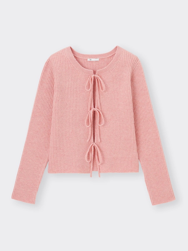 Front Ribbon Cardigan