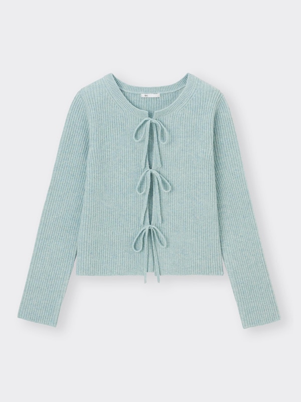 Front Ribbon Cardigan